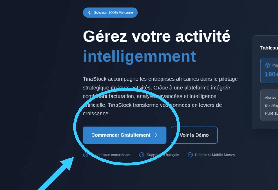 Bouton d'inscription partenaire